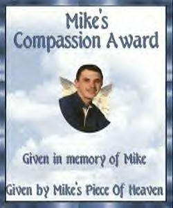 Memorial award from Mike Kahl